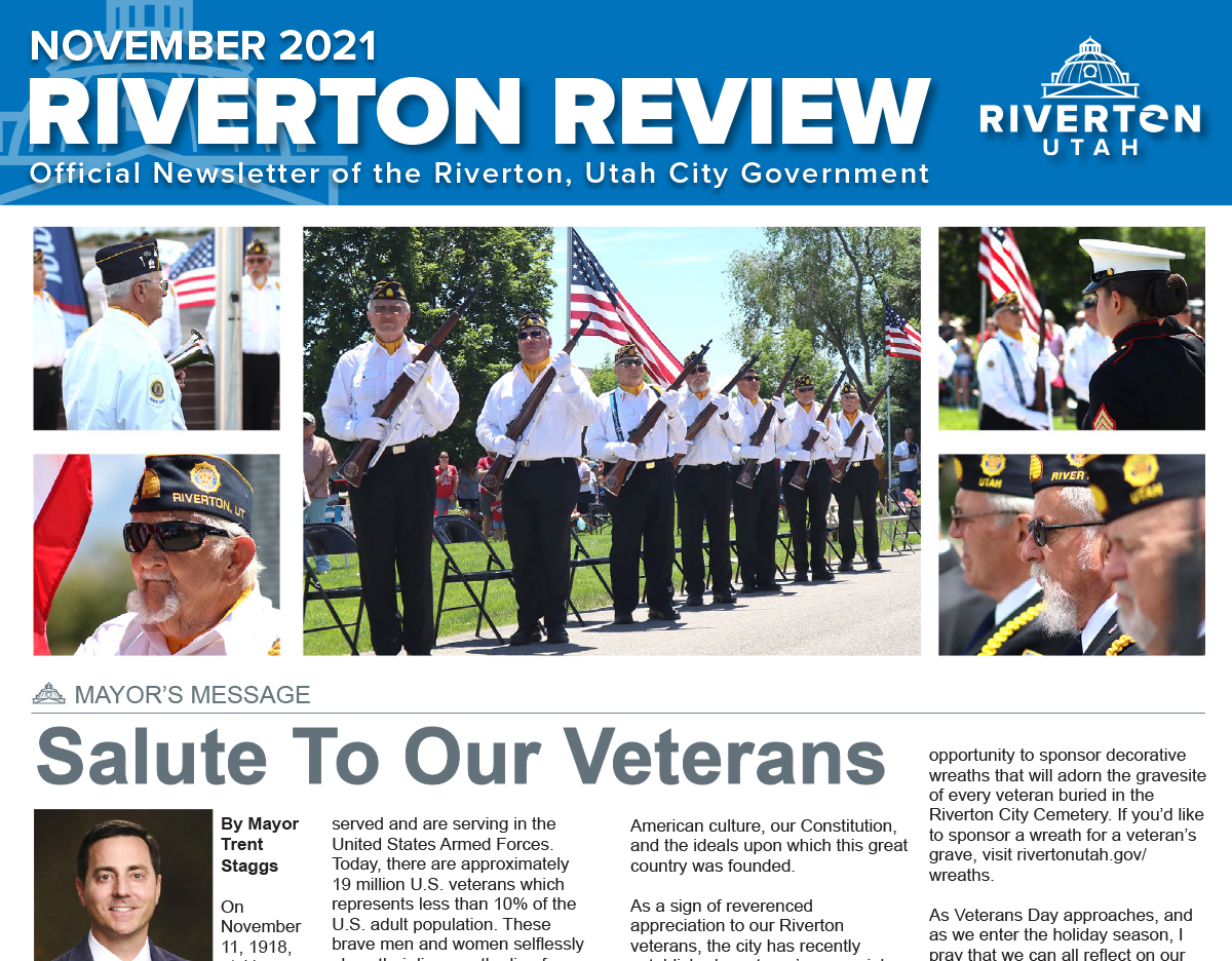 Riverton Review Print Newsletter - November 2021
