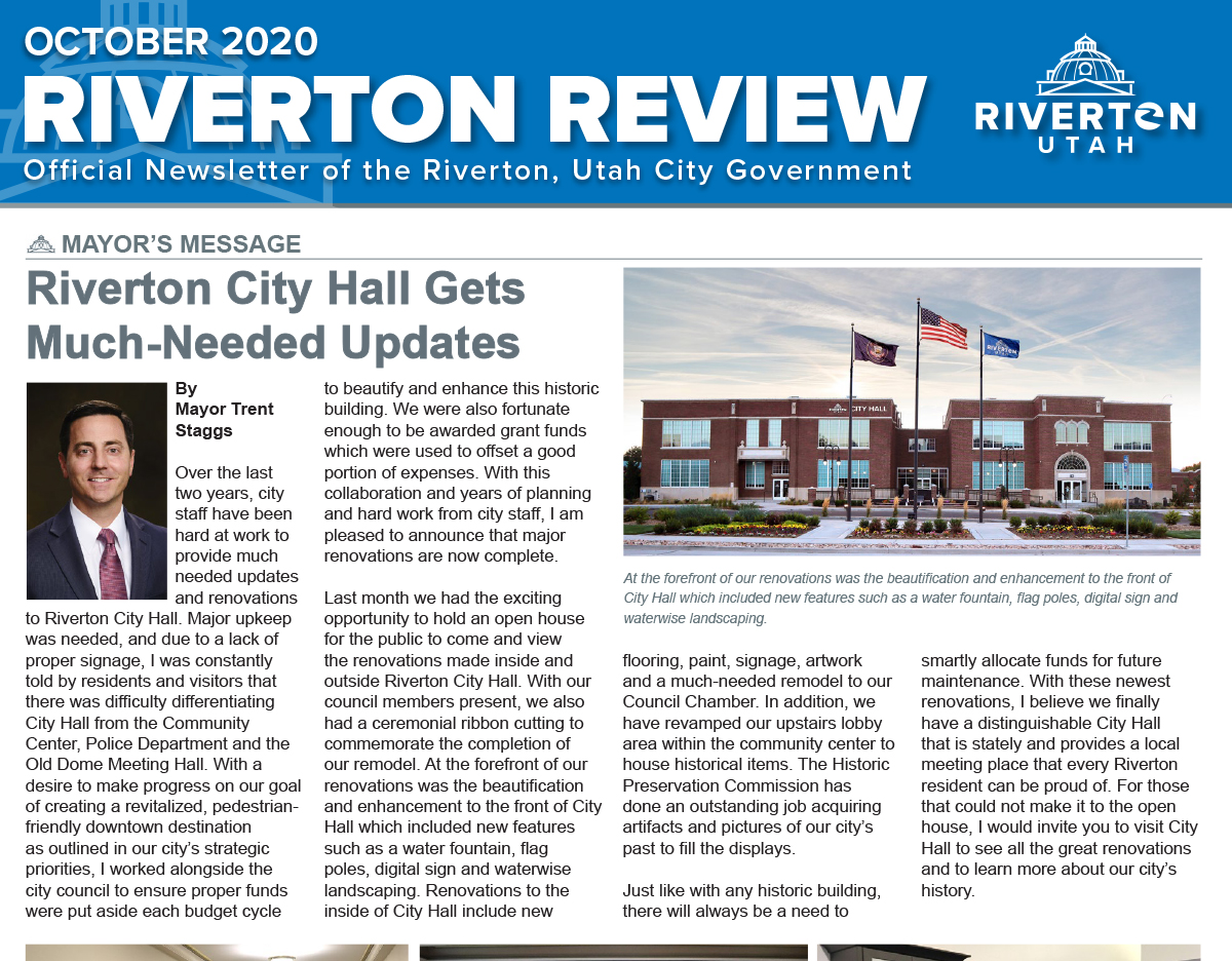 Riverton Review Print Newsletter